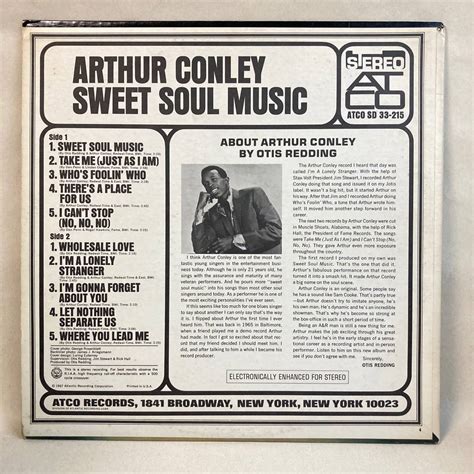 Yahoo オークション 即決 Us Stereo Arthur Conley Sweet Soul Music