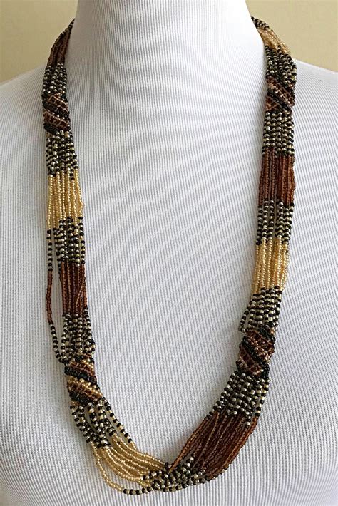 Maasai Beaded Long Necklace | Afrilege