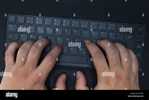 Hands typing on keyboard concept Stock Photo - Alamy