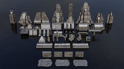 ArtStation - Sci-Fi Architecture Kitbash | Resources