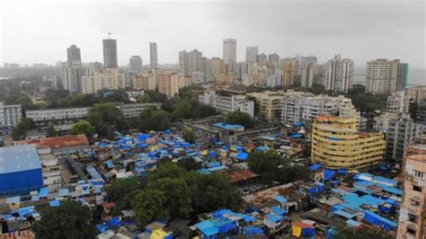 Aerial Panoramic View Cityscape Mumbai Bombay Stock Footage Video (100% ...