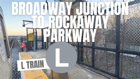 NYC SUBWAY Riding The L Train Broadway Junction To Rockaway Parkway