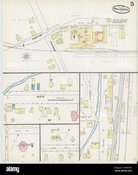 Map Of Wellsboro Hi Res Stock Photography And Images Alamy