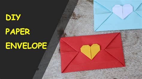 How To Make Envelope Easy Origami Paper Envelope Tutorial Without