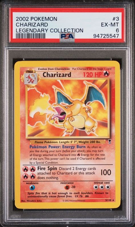 Charizard Psa Legendary Collection Non Holo Pokemon