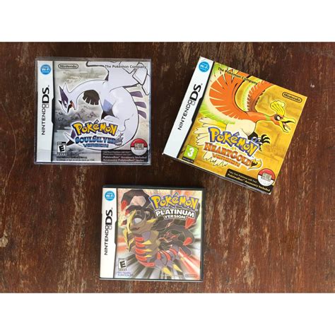 แผ่น Nintendo Ds Pokemon Heartgoldsoulsilverplatinum Shopee Thailand