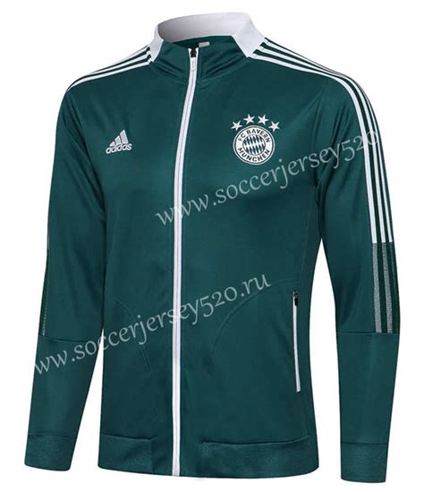 Bayern M Nchen Dark Green Thailand Soccer Jacket Uniform