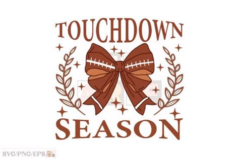 Coquette Football Bow Touchdown Season Graphic By Mh Arif Creative