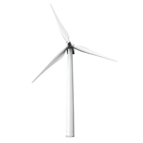 White Wind Turbine On Isolated Background, Windmills, Isolated, 3d PNG ...