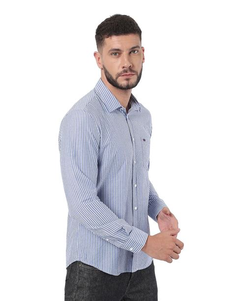 Buy AD By Arvind Slim Fit Striped Casual Shirt NNNOW