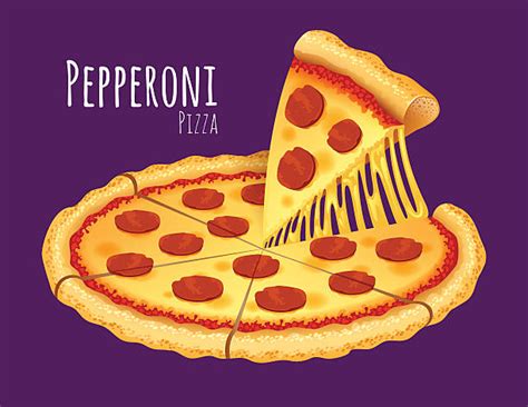 Royalty Free Pepperoni Pizza Clip Art, Vector Images & Illustrations ...