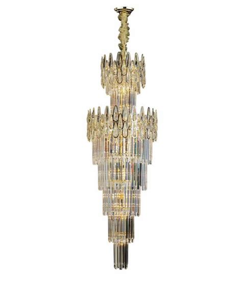 Lustre De Cristal Firenze Para P Direito Duplo E Buffet