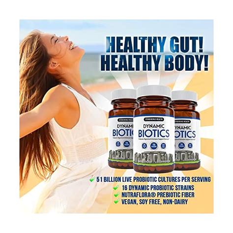 Stonehenge Health Probiotics 51 Billion Cfu 16 Strains Prebiotic Synbiotic Dynamic Biotics