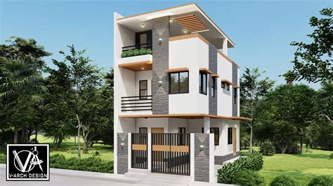 Storey House Design With Roof Deck