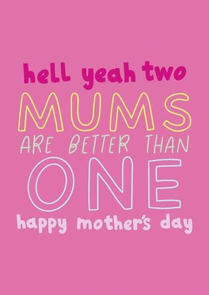 Cute Mothers Day Cards Two Mums Lgbtq Thortful