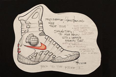 Here Are Tinker Hatfield S Original Nike Air Mag Design Sketches