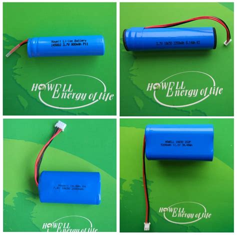 Howell Rechargeable Lithium Ion 18650 Batteries With Pcm 18650 3 7v