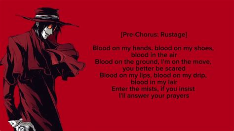 Blood Alucard Rap Lyrics Rustage Ft Tophamhat Kyo Youtube