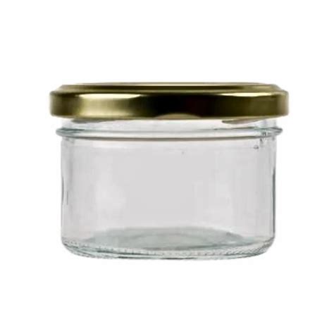 100ml Round Verrine Clear Glass Food Jar With 70mm Gold Lug Cap At Best