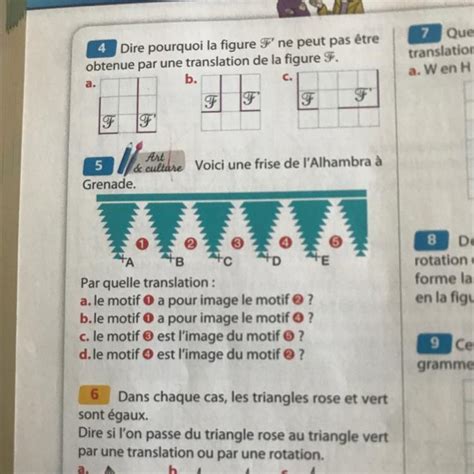 Bonjour je suis en quatrième je narrive pas à faire lexercice cinq