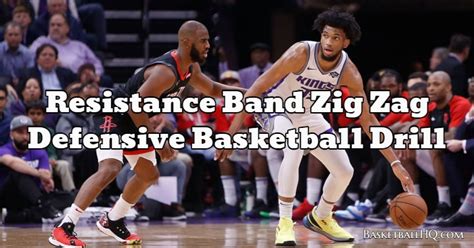 Resistance Band Zig Zag Defensive Basketball Drill Basketball Hq