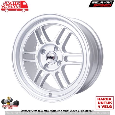 Jual Velg Mobil Racing Ring Hsr Kumamoto Pcd X Untuk Brio Agya