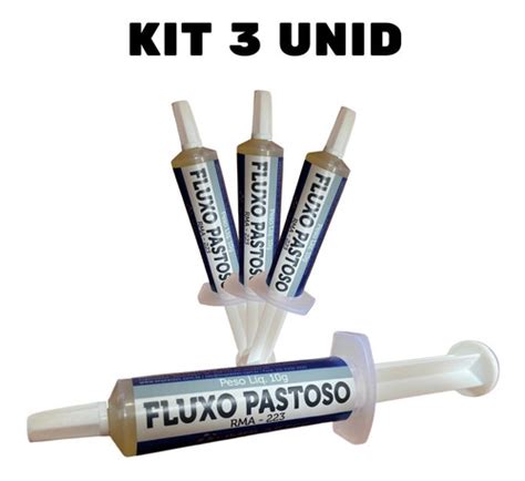 Kit X Seringa Fluxo De Solda Pastoso Para Solda Rma G