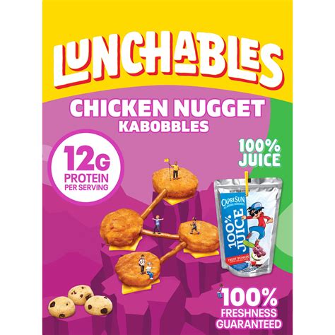 Lunchables Chicken Nugget Kabbobles With Cheddar Pretzel Sticks Mini