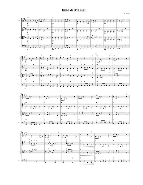 Inno Di Mameli Inno Italiano Sheet Music For Piano Viola Download