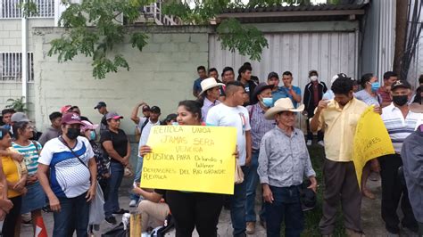 Plantón Pobladores de Reitoca exigen libertad para dos ambientalistas