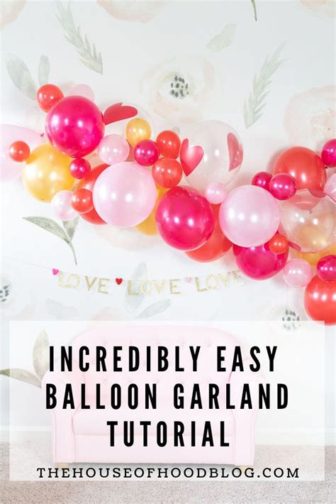 How To Make The Easiest Balloon Garland Ever Easy Balloon Garland