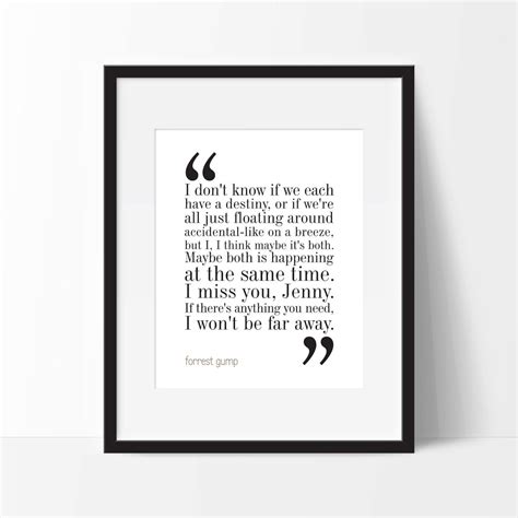 Forrest Gump Movie Quote. Typography Print. 8x10 on A4 Archival Matte Paper. FREE DELIVERY. - Etsy