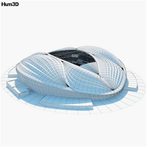 Al Janoub Stadium 3D model - Architecture on Hum3D