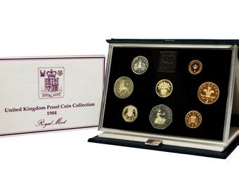 1986 Royal Mint Proof Coin Year Set Complete With Certificate Etsy