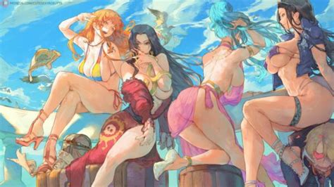 Nami Boa Vivi And Robin Cutesexyrobutts One Piece Hentai Arena