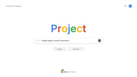 Google Design Concept Project professional google slides presentation