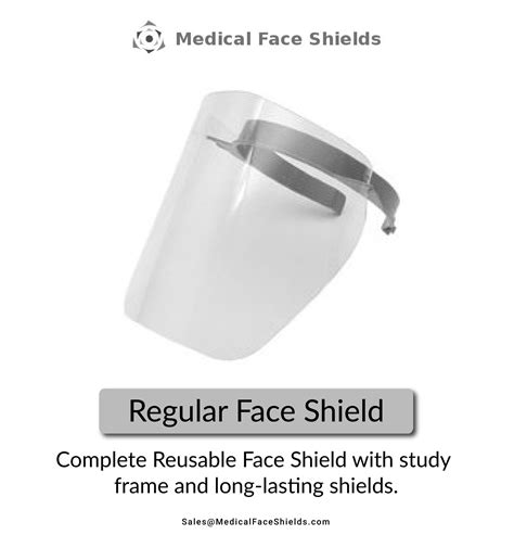 Regular size reusable face shield... - Medical Face Shields