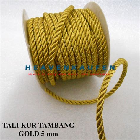 Jual Tali Kur Tambang Mm Gold Emas Untuk Tali Gorden Dll Meteran Di