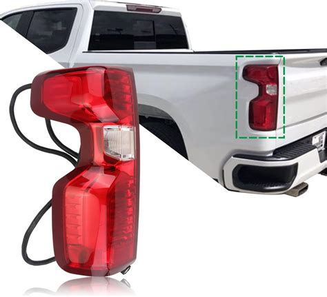 Woosphy Halogen Tail Light Right Rear Brake Lamp Replacement For Chevy Silverado