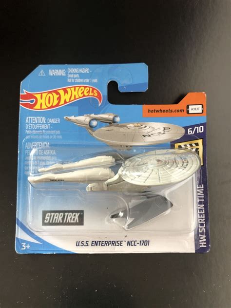 HOT WHEELS U S S ENTERPRISE NCC 1701 HW SCREEN TIME 6 10 STAR TREK FYC93 NO BLISTER