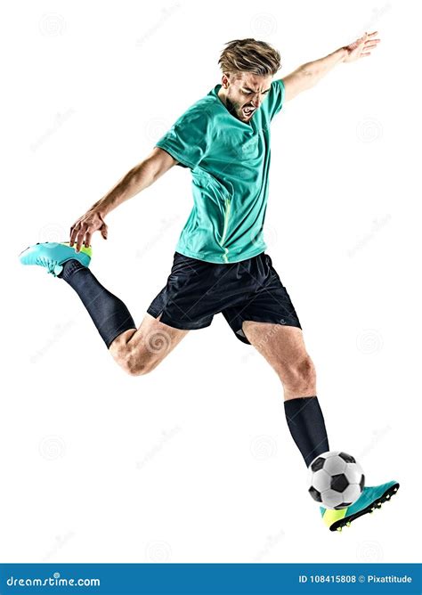 Soccer Player Man Isolated Stock Photo Image Of Soccer 108415808