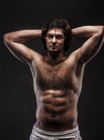 Male With Naked Torso In Studio Stock Photo By Fxquadro