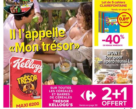 Promo C R Ales Et Barres De C R Ales Tr Sor Kellogg S Chez Carrefour