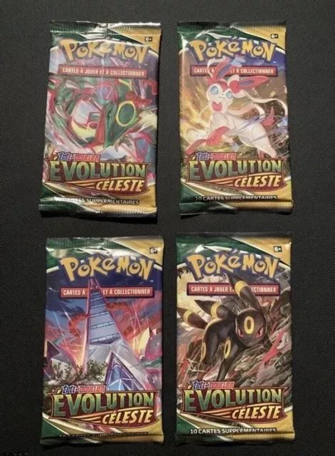 LOT DE 4 Pokémon Booster évolution céleste Artset EUR 25 00 PicClick FR