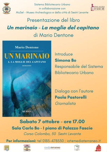 Presentazione Libro Un Marinaio La Moglie Del Capitano Di Mario