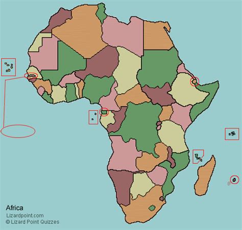 Africa Map Quiz - ALMOSTRANSPARENT