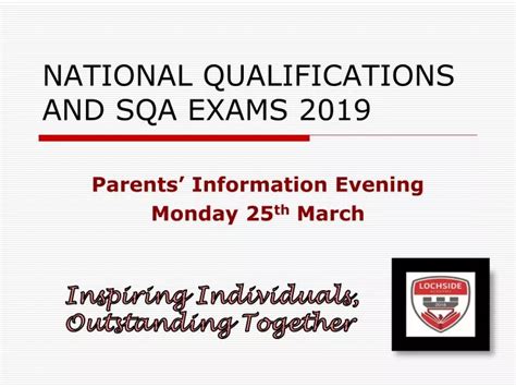 Ppt National Qualifications And Sqa Exams 2019 Powerpoint