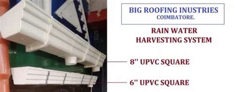 Upvc Square Rainwater Gutter System At Meter Roof Rain Water