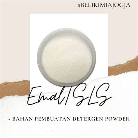 Jual Emal Powder Sls Sodium Lauryl Sulfat Kg Shopee Indonesia