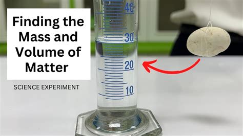 Finding Mass And Volume Of Matter Solid Matter Science Experiment